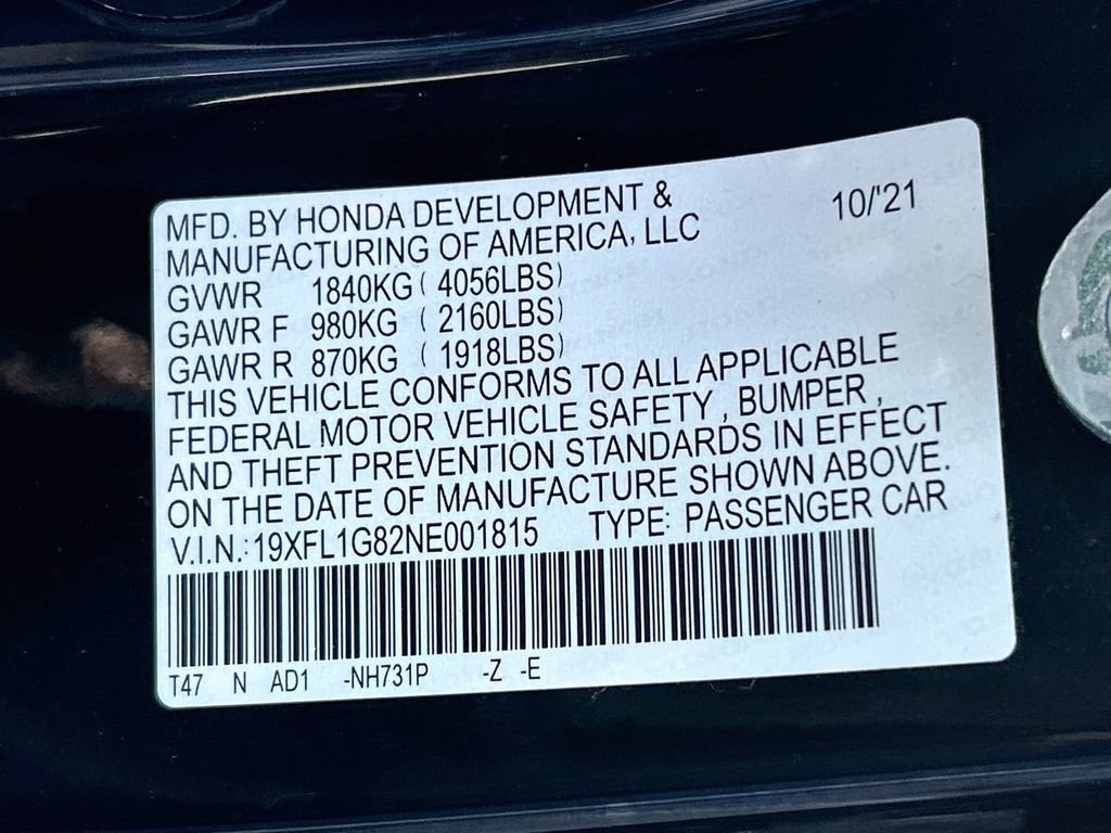 Used 2022 Honda Civic Sport Touring image 34
