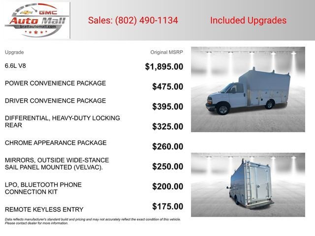 New 2025 Chevrolet Express 3500 w/ Power Convenience Package RWD image 3