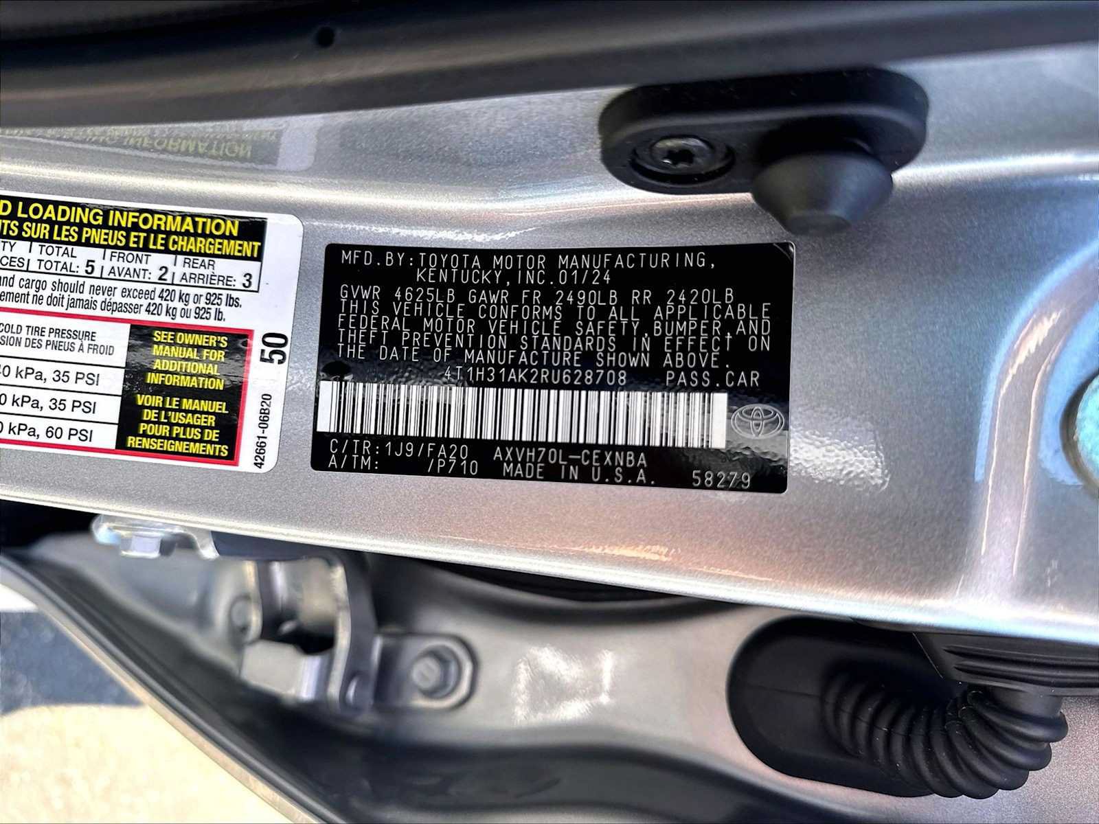 Used 2024 Toyota Camry LE w/ Audio Upgrade Package FWD image 34