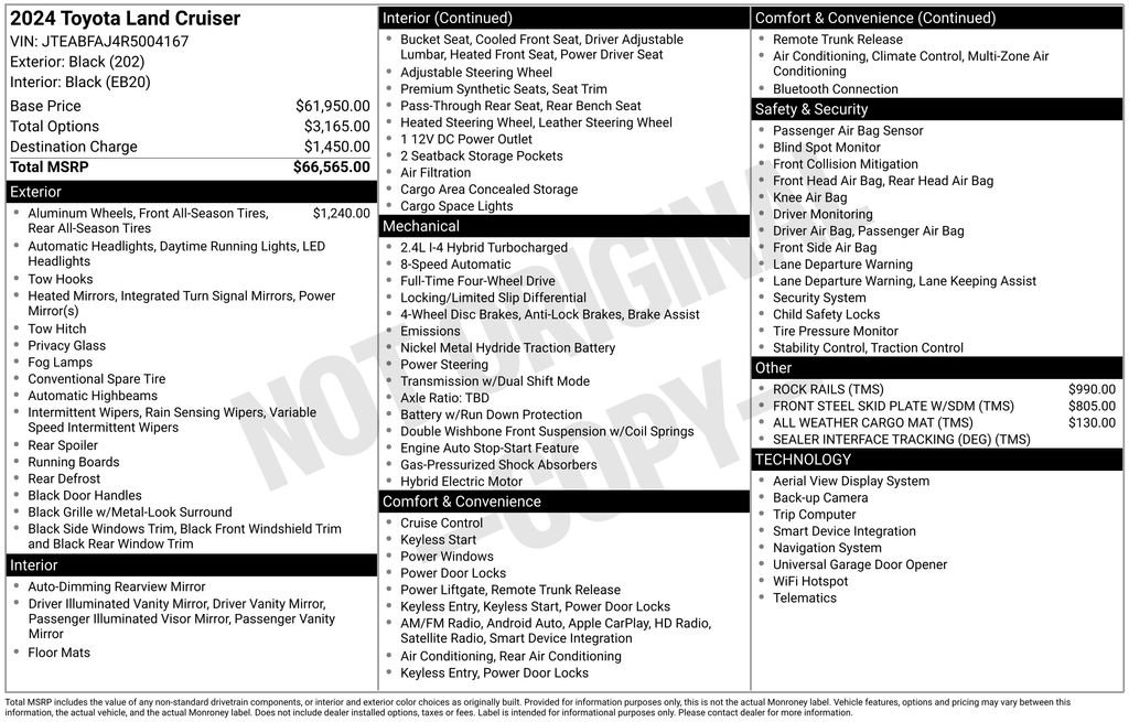 Used 2024 Toyota Land Cruiser image 2