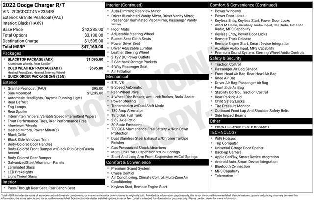 Used 2022 Dodge Charger R/T w/ Blacktop Package image 6