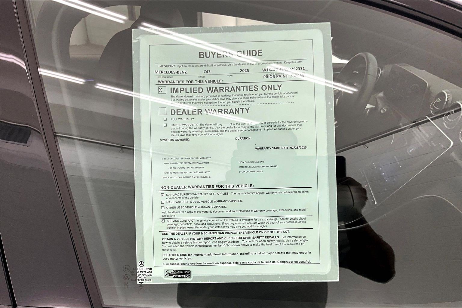 Certified 2025 Mercedes-Benz C 43 AMG 4MATIC Sedan image 34
