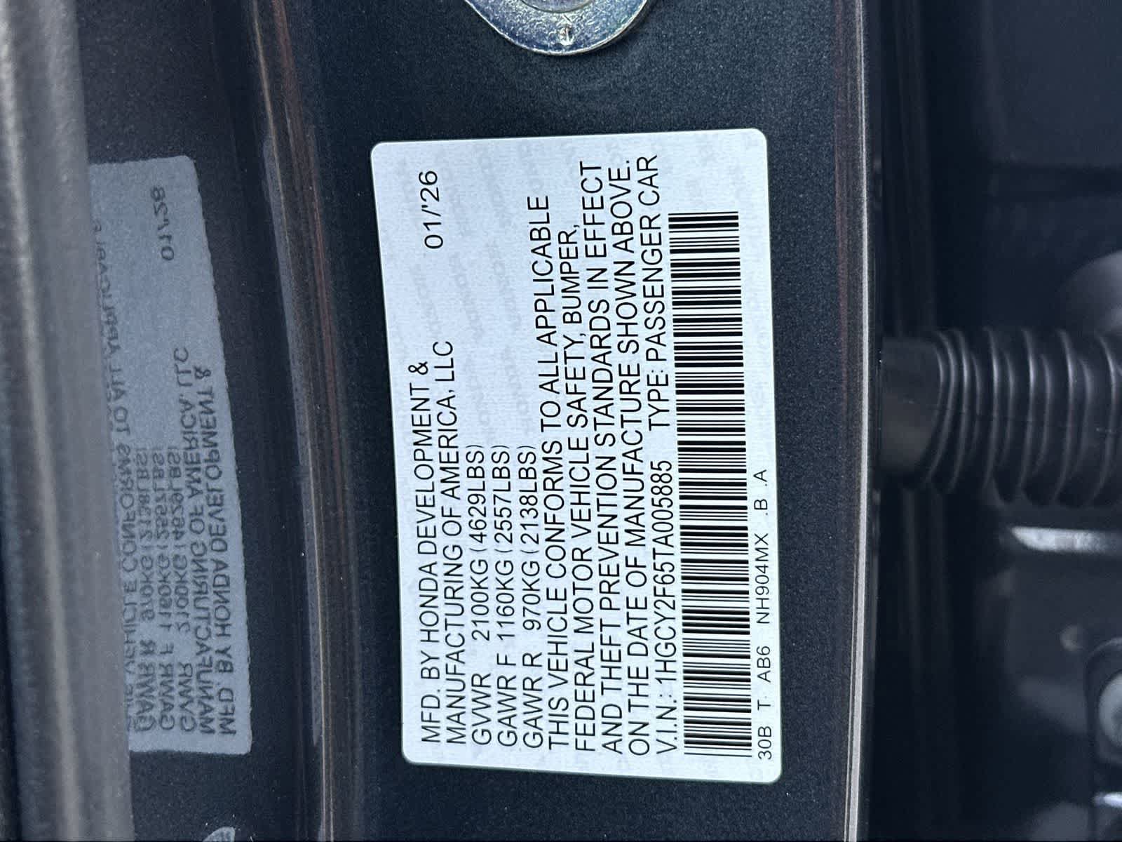 New 2026 Honda Accord EX-L image 3