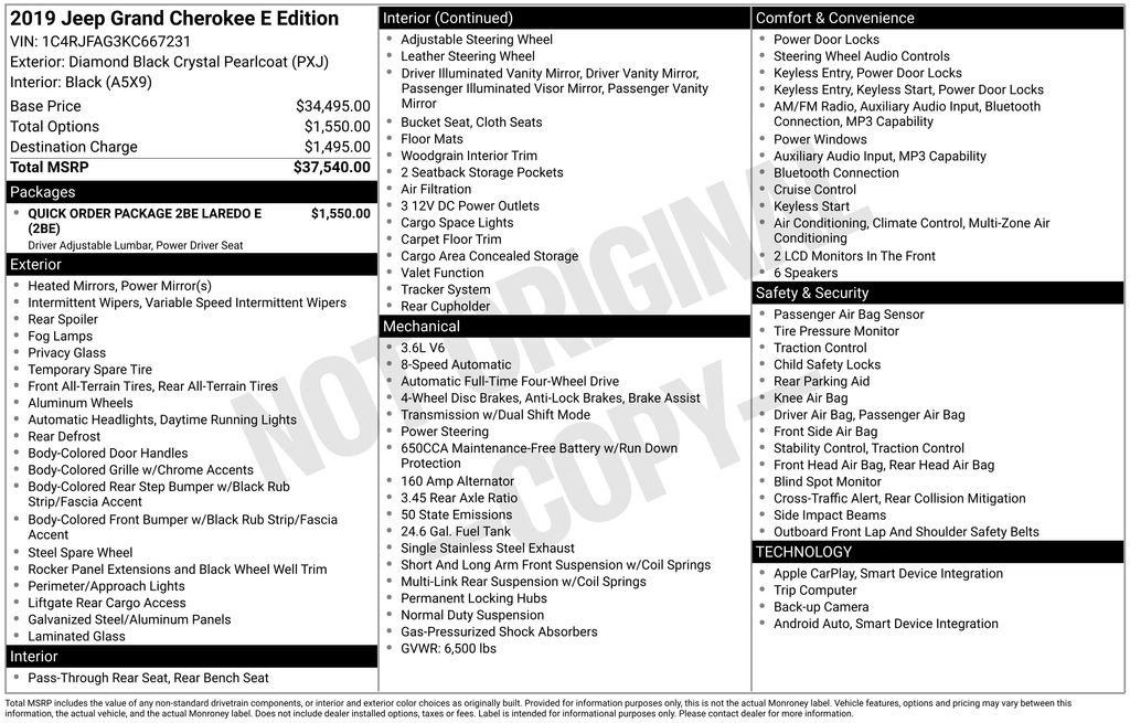 Used 2019 Jeep Grand Cherokee Laredo image 38