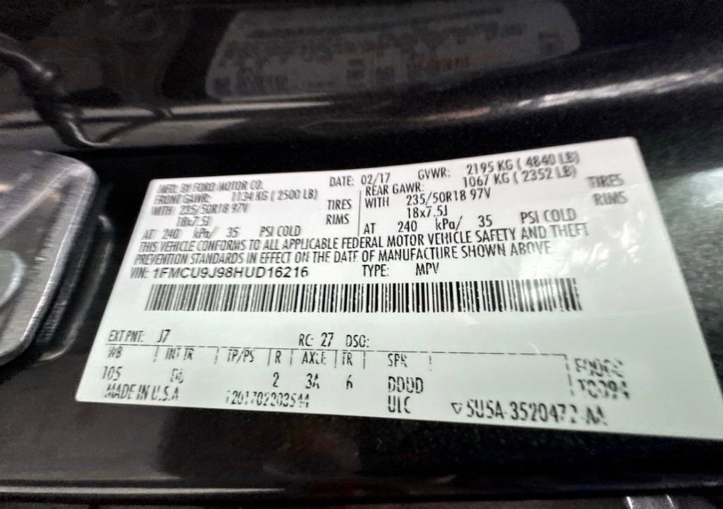 Used 2017 Ford Escape Titanium w/ Equipment Group 301A image 13