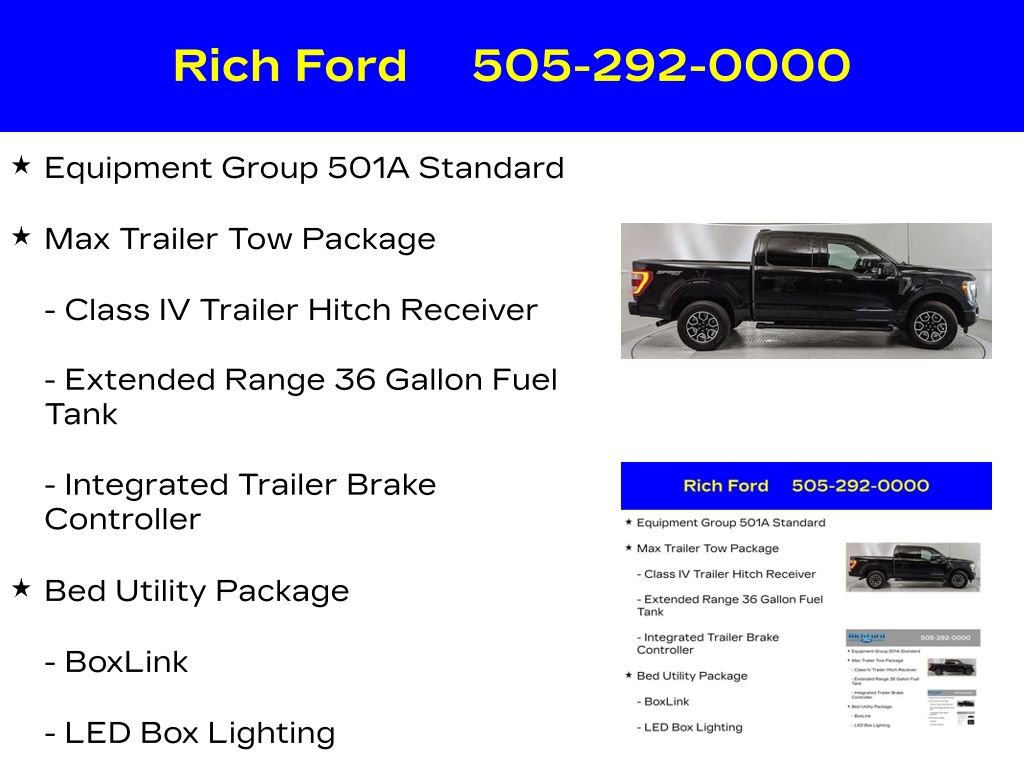 Certified 2023 Ford F150 Lariat w/ Max Trailer Tow Package AWD/4WD image 11