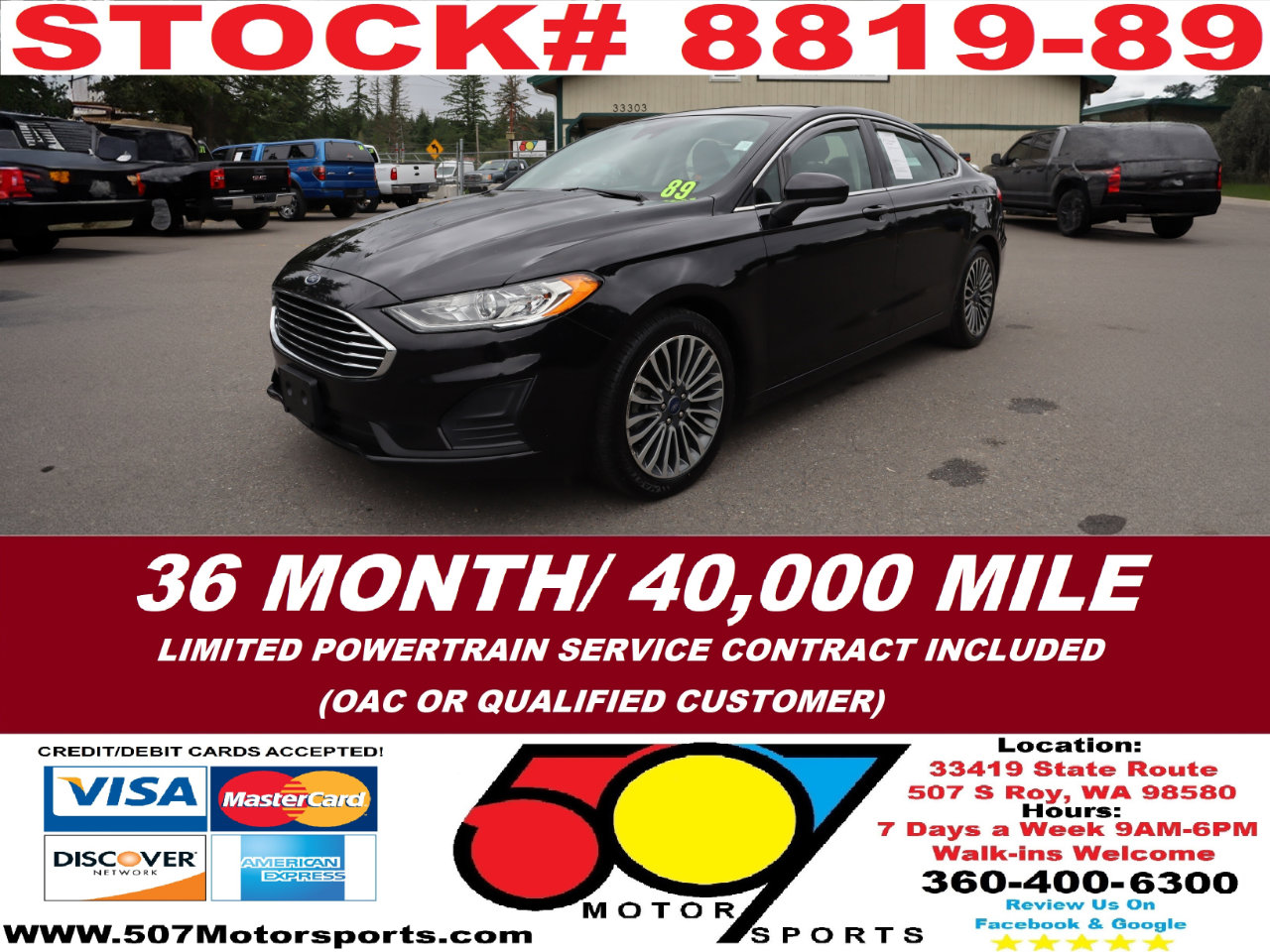 Used 2020 Ford Fusion SE image 1