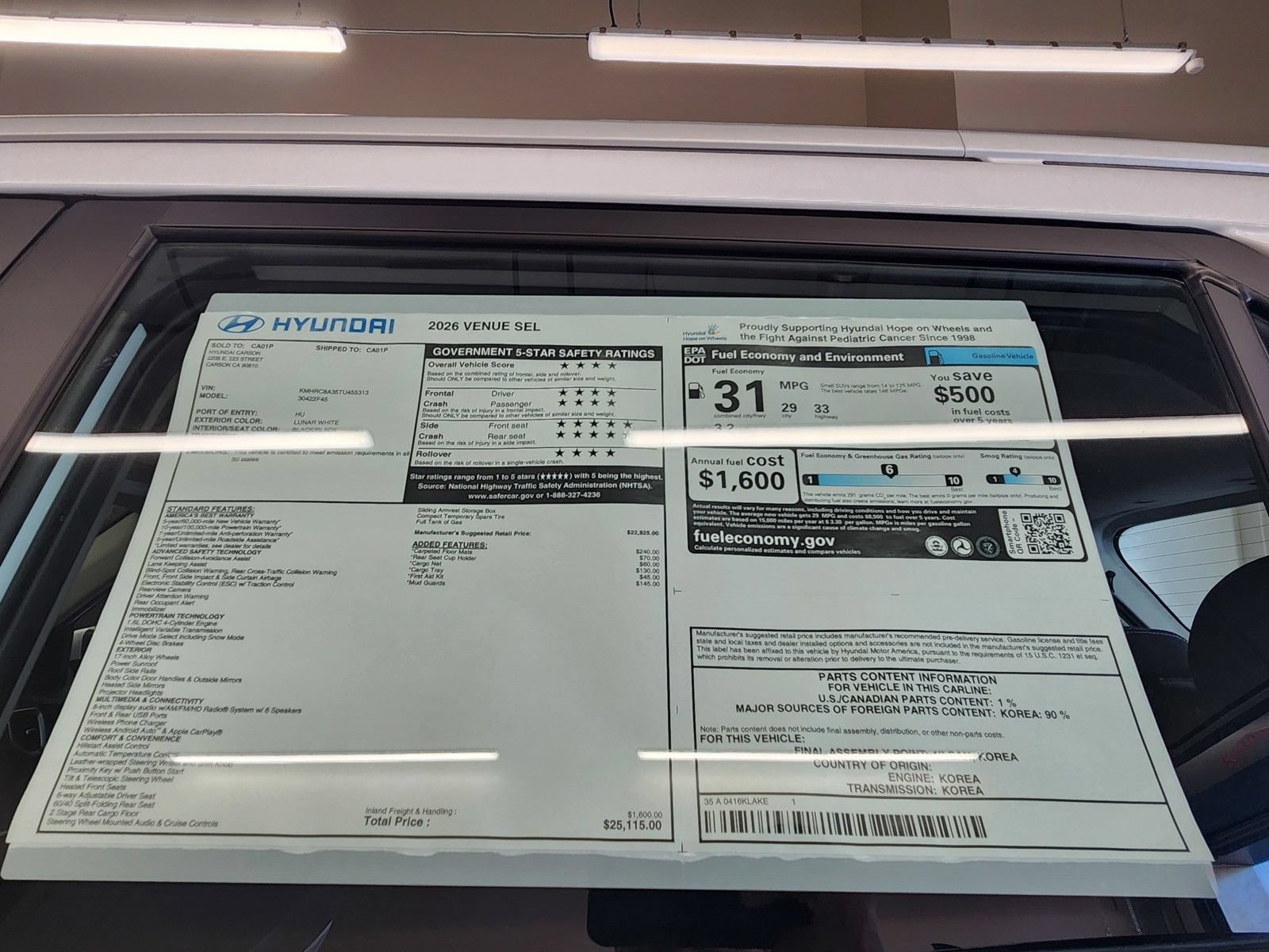 New 2026 Hyundai Venue SEL FWD image 31