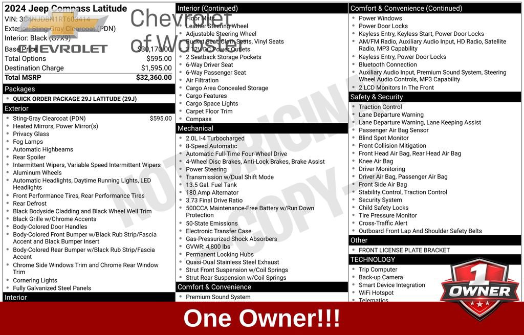 Used 2024 Jeep Compass Latitude