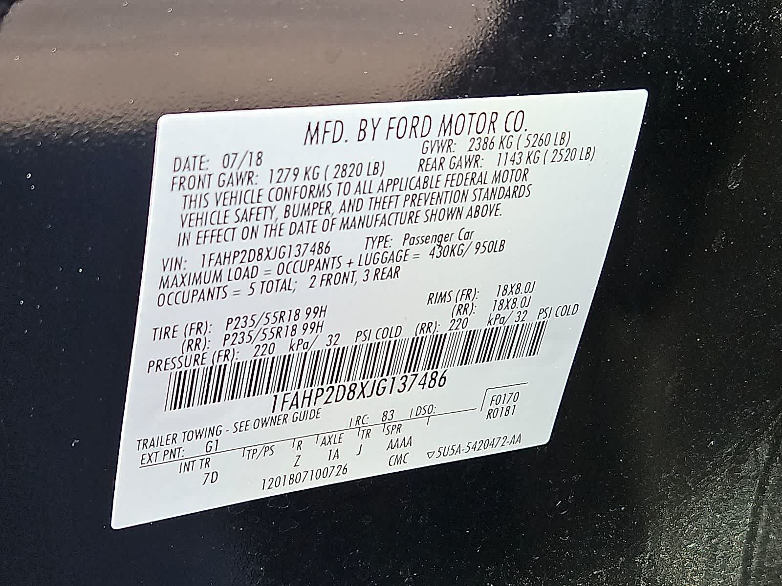 Used 2018 Ford Taurus SE FWD image 37
