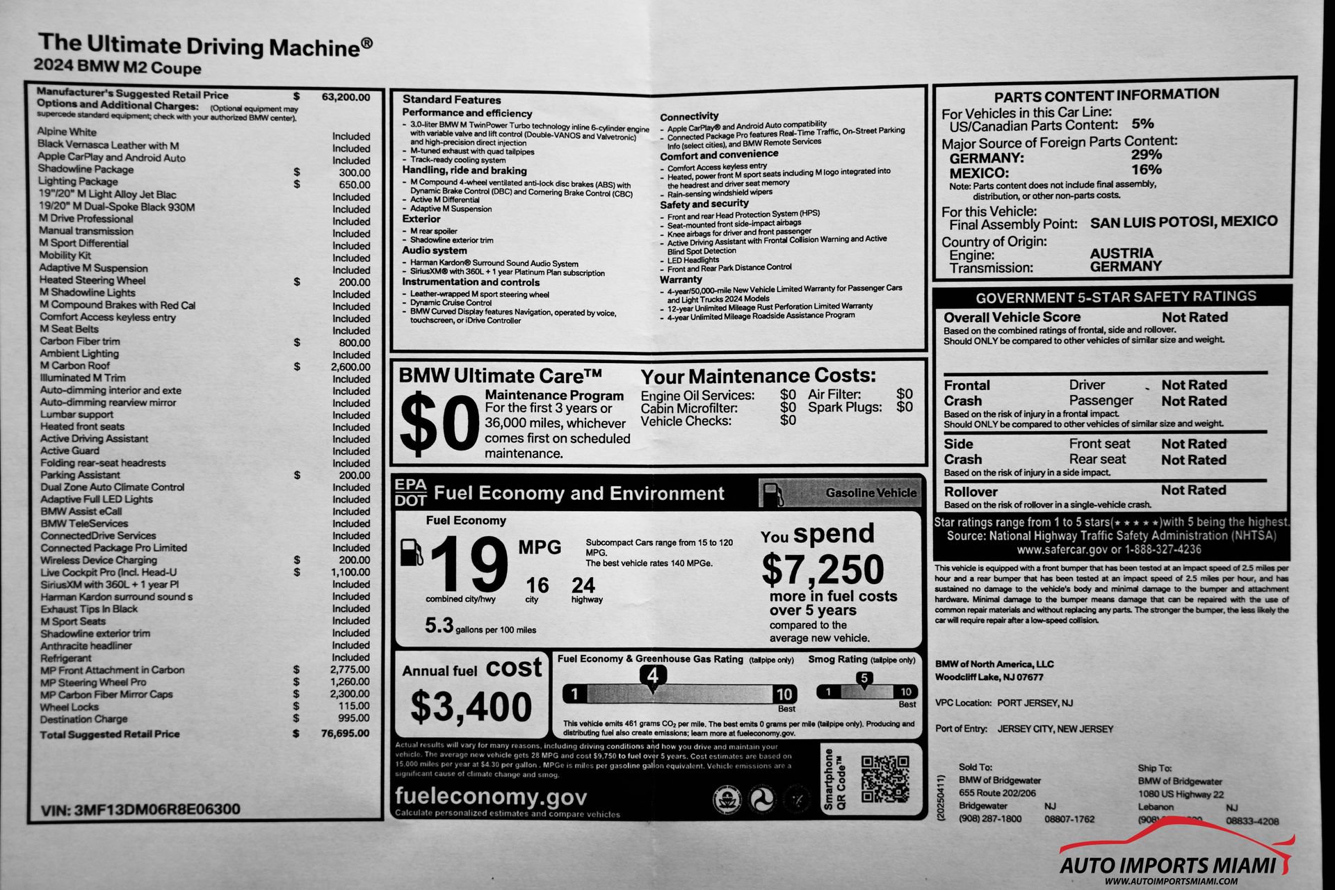 Used 2024 BMW M2 MANUAL w/ Lighting Package image 83