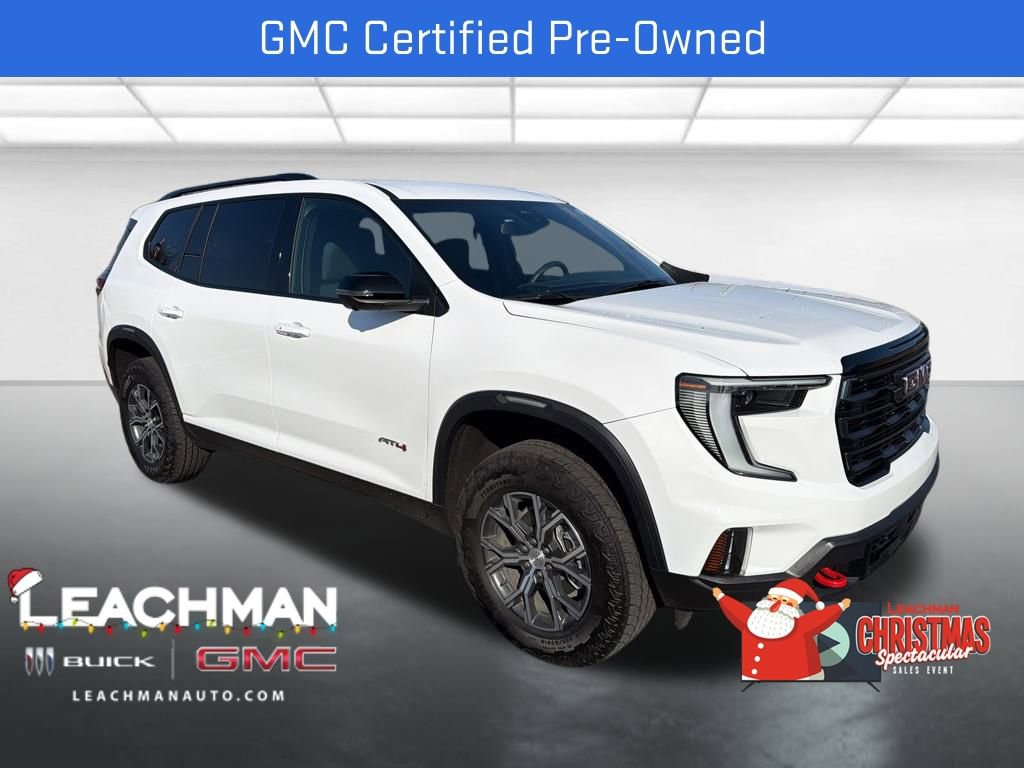 Certified 2025 GMC Acadia AT4 w/ LPO, Floor Liner Package