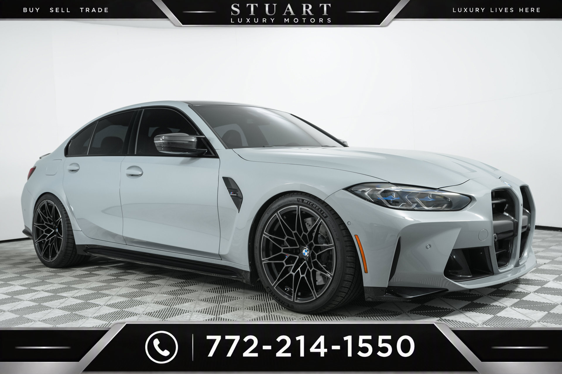 Used 2024 BMW M3 Competition w/ M Carbon Exterior Package AWD/4WD image 2