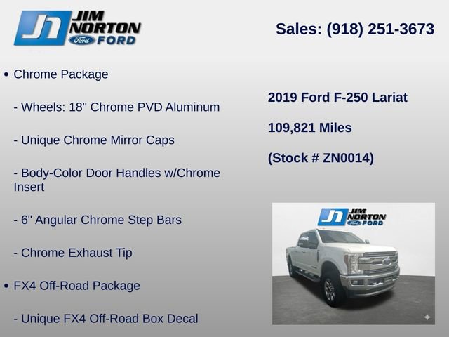Used 2019 Ford F250 Lariat w/ Chrome Package image 8