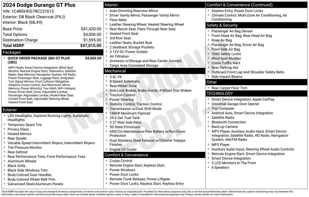 Used 2024 Dodge Durango GT RWD image 17