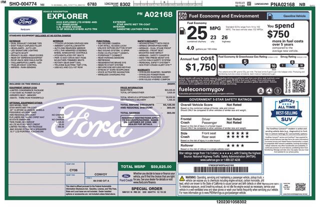 Used 2023 Ford Explorer Limited w/ Hybrid Equipment Group 310A AWD/4WD image 37