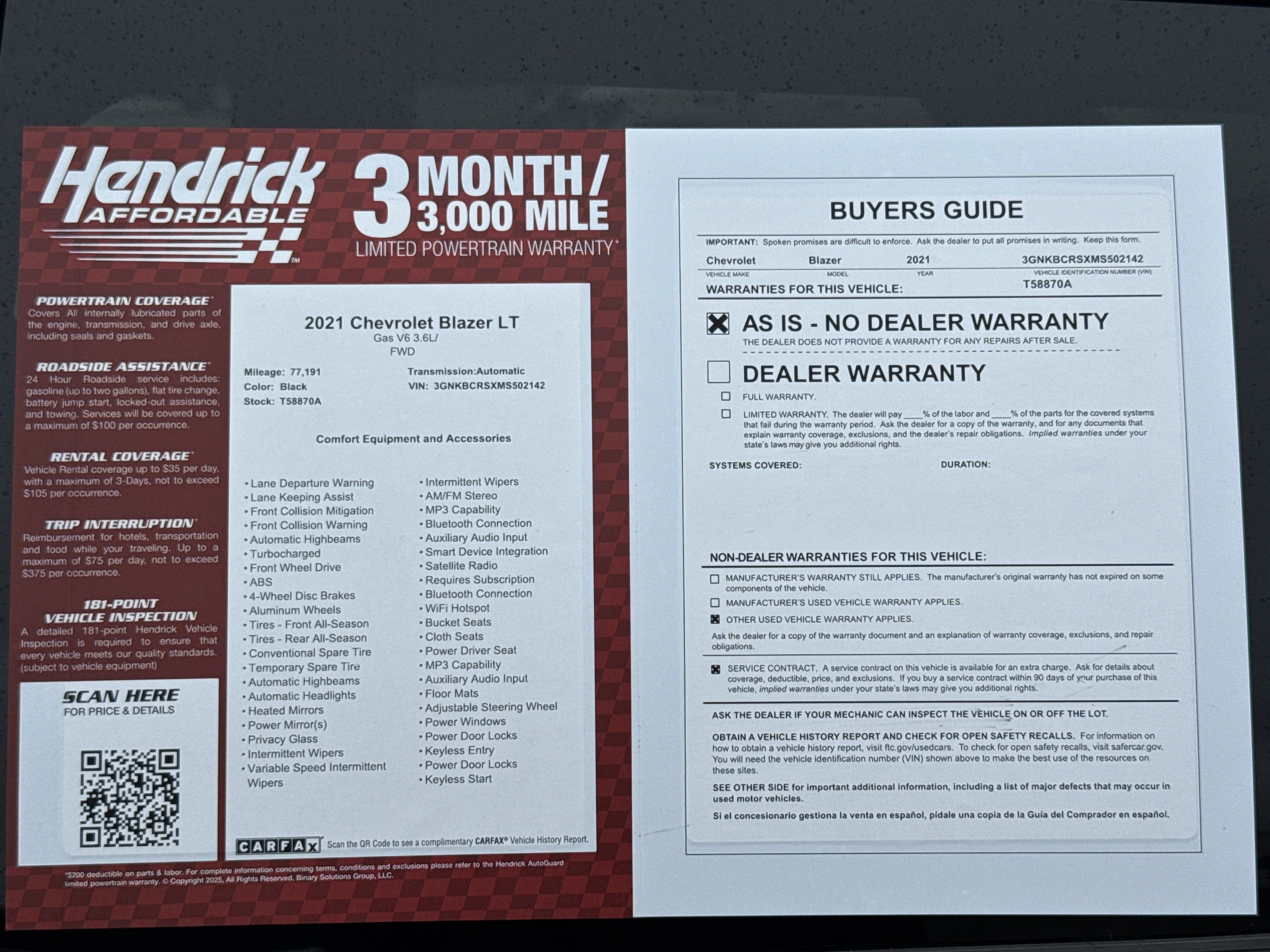 Used 2021 Chevrolet Blazer LT FWD image 35