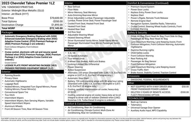 Certified 2023 Chevrolet Tahoe Premier image 2