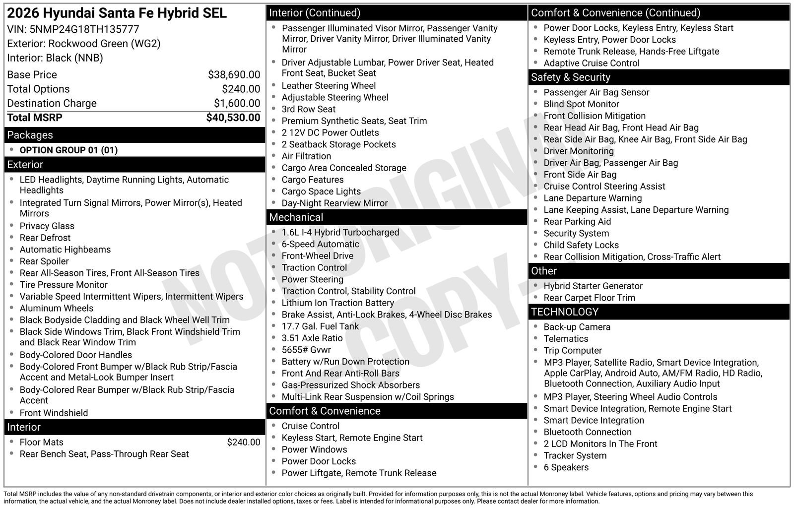 New 2026 Hyundai Santa Fe SEL FWD image 20