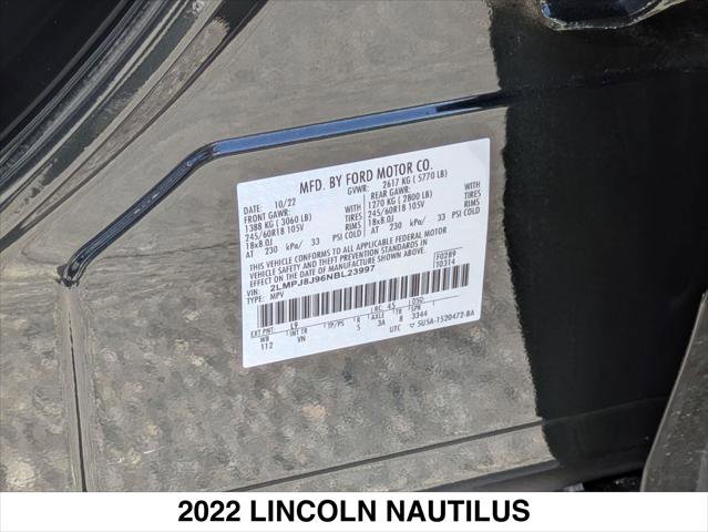 Certified 2022 Lincoln Nautilus AWD w/ Premium Package image 29