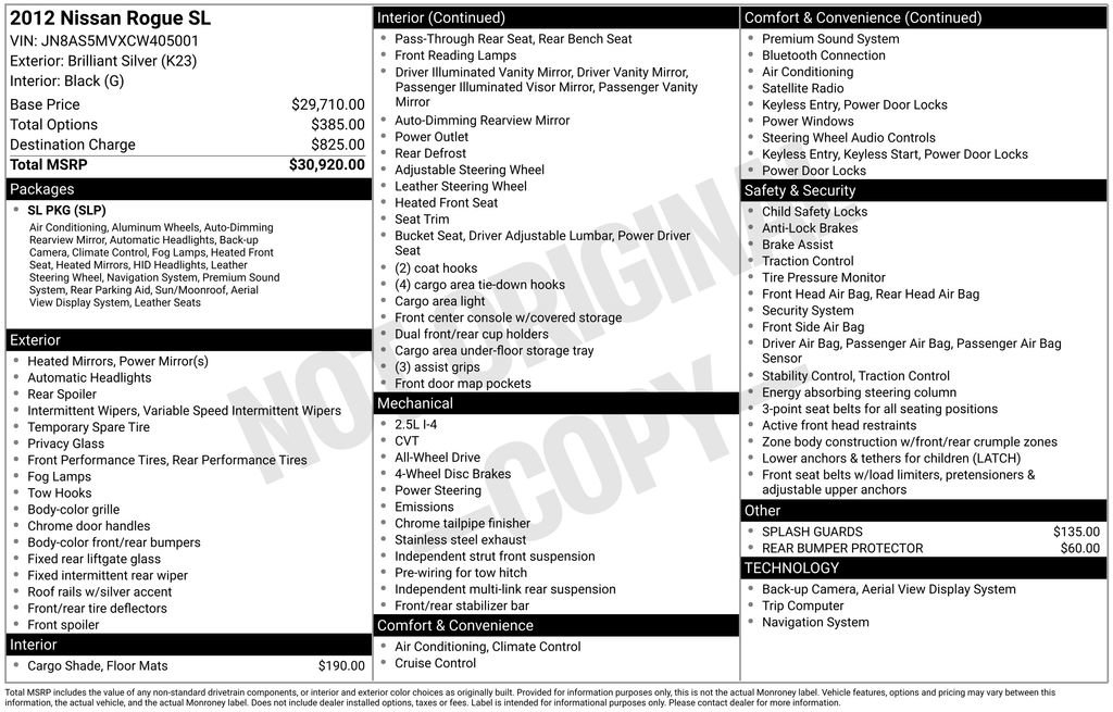 Used 2012 Nissan Rogue SL image 34