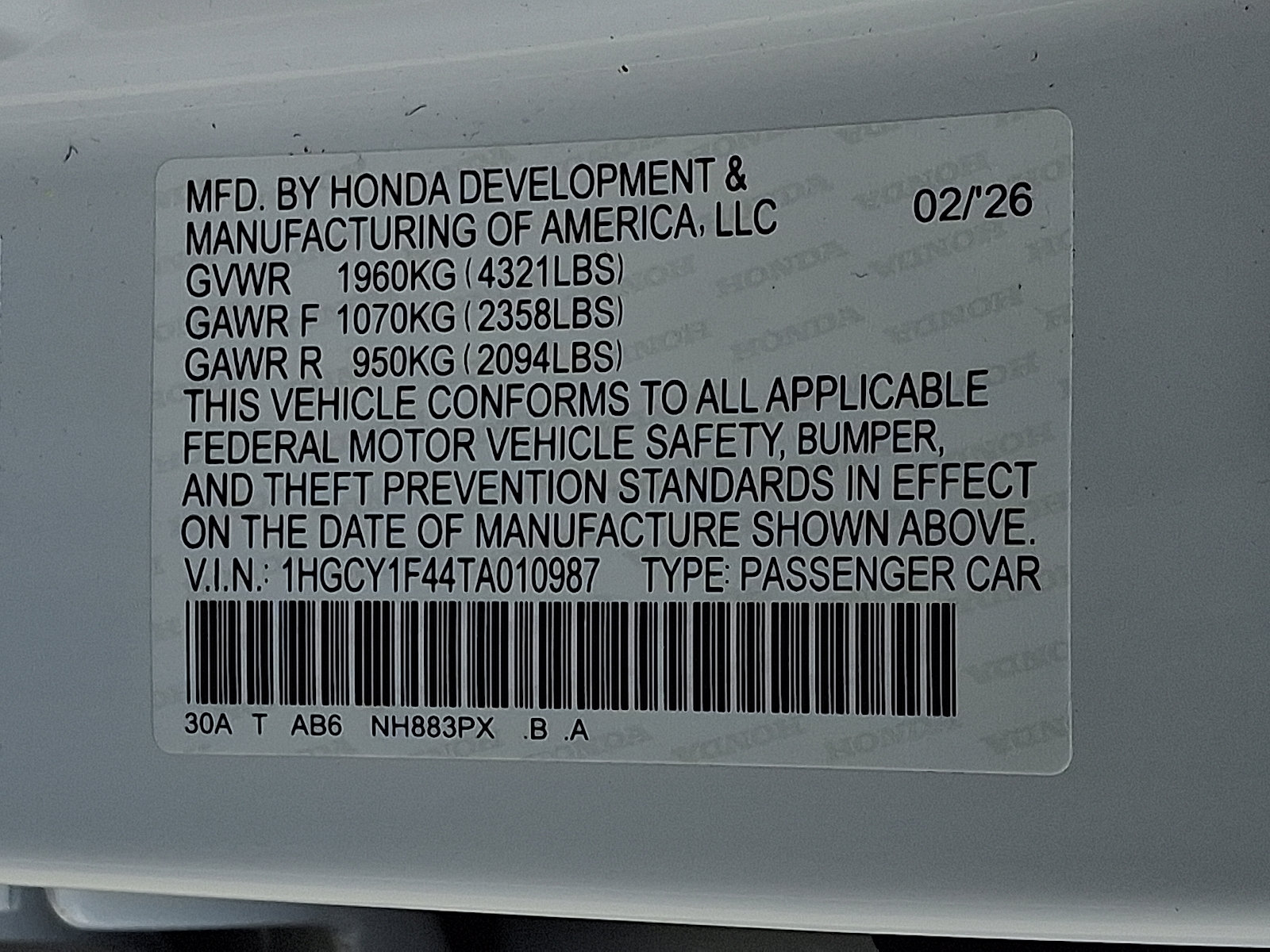 Used 2026 Honda Accord SE image 27