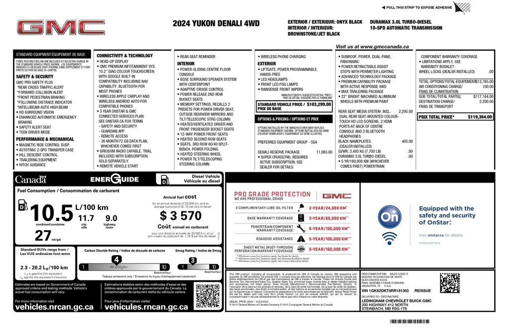 Used 2024 GMC Yukon Denali w/ Denali Reserve Package AWD/4WD image 2