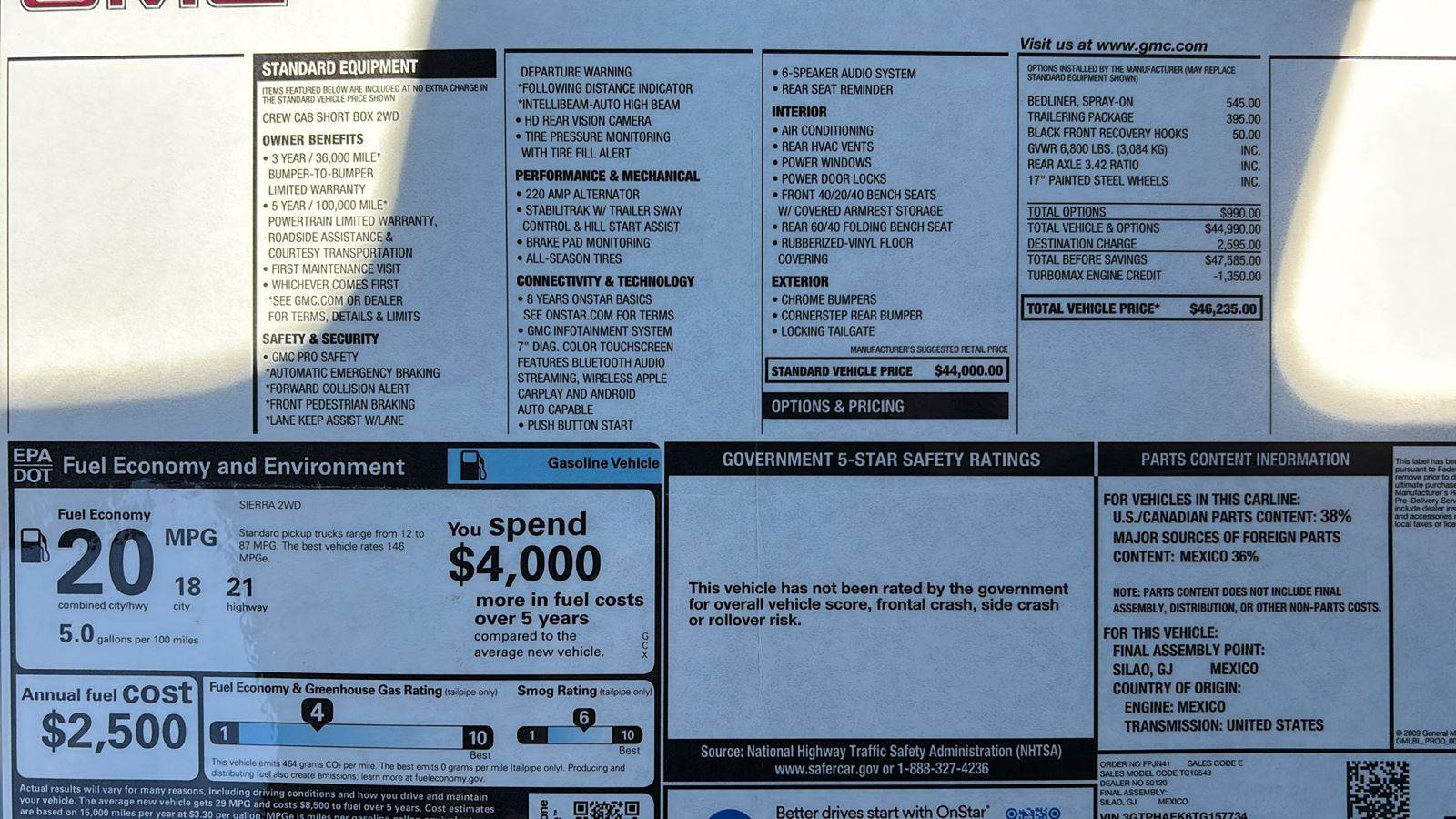 New 2026 GMC Sierra 1500 Pro w/ Trailering Package RWD image 34