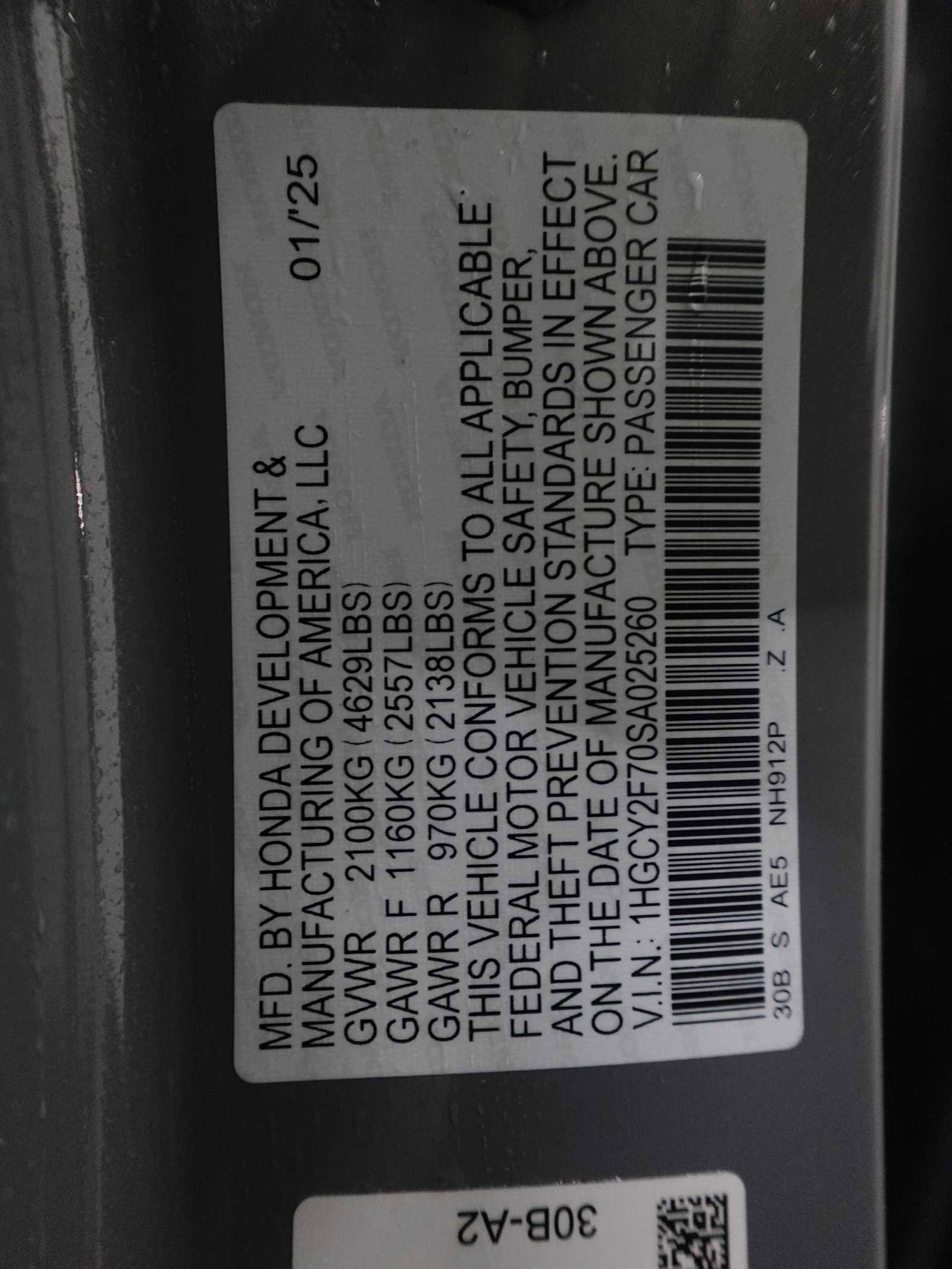 Used 2025 Honda Accord Sport image 30