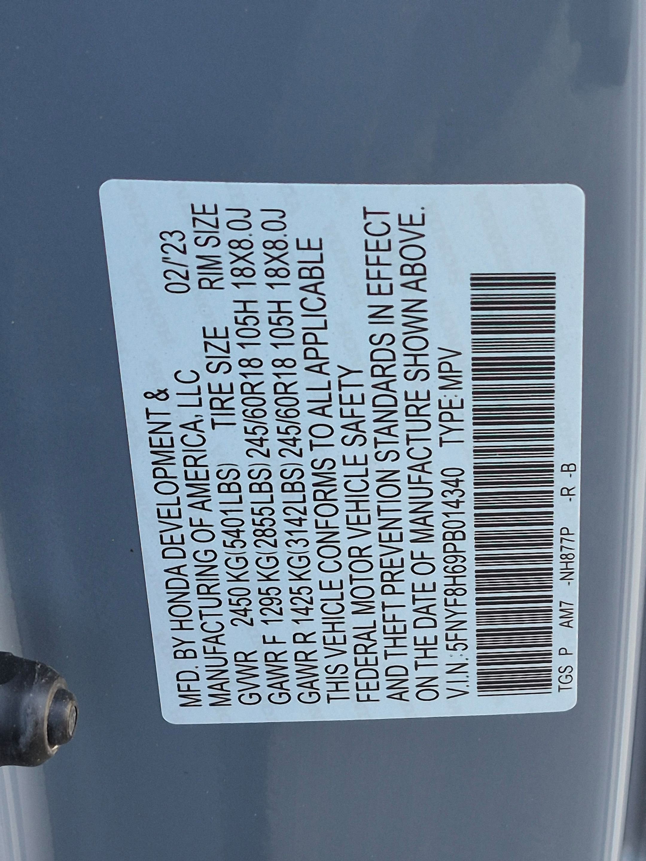 Certified 2023 Honda Passport TrailSport image 16