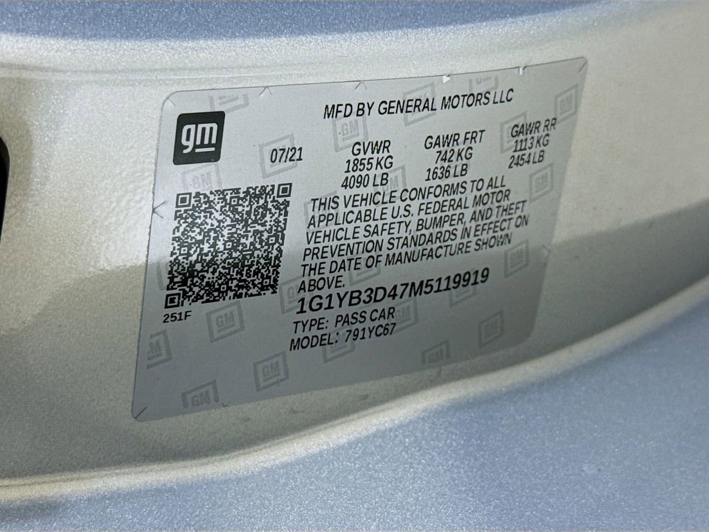 Used 2021 Chevrolet Corvette Stingray Preferred Conv w/ Battery Protection Package image 32