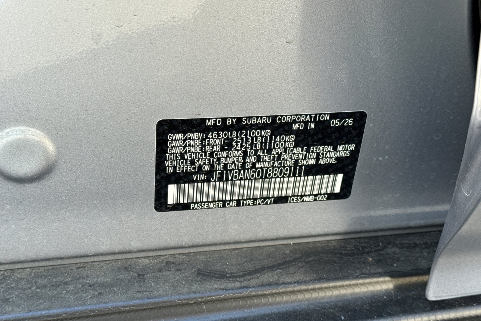 New 2026 Subaru WRX Limited w/ WRX Electronics Package AWD/4WD image 27