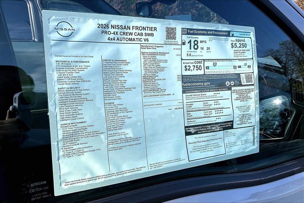 New 2026 Nissan Frontier PRO-4X w/ Pro-4x Convenience Package AWD/4WD image 34