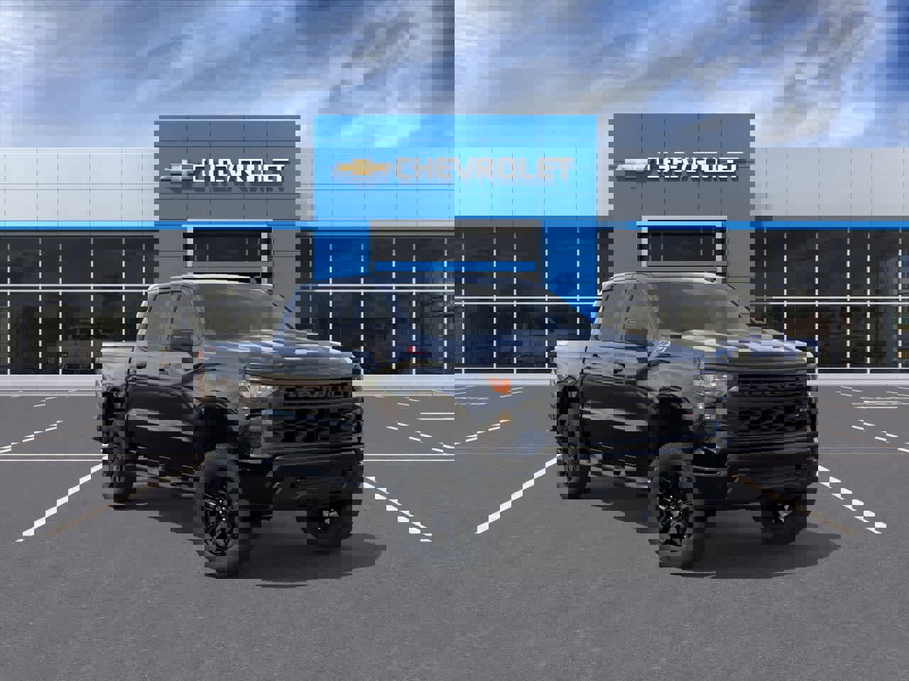 New 2026 Chevrolet Silverado 1500 Custom Trail Boss w/ Turbomax Blackout Package