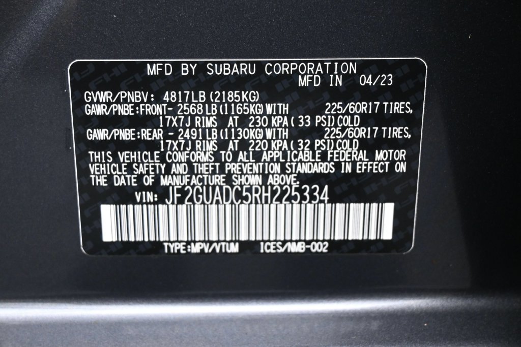 Used 2024 Subaru Crosstrek 2.0i Premium AWD/4WD image 9