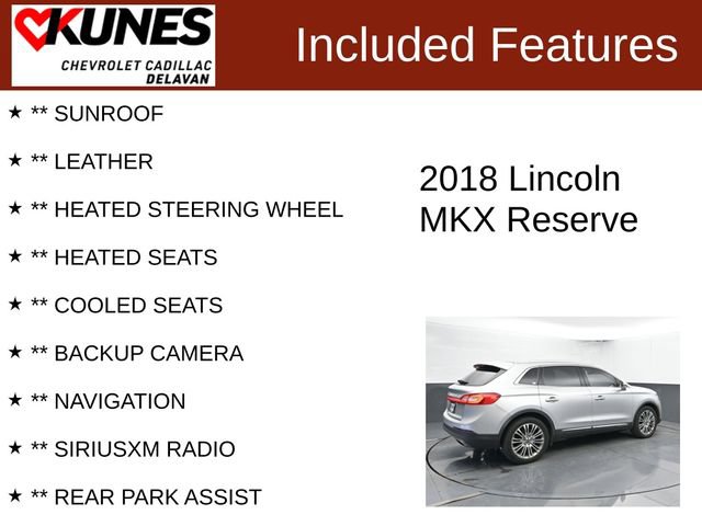 Used 2018 Lincoln MKX Reserve w/ Lincoln MKX Climate Package AWD/4WD image 3