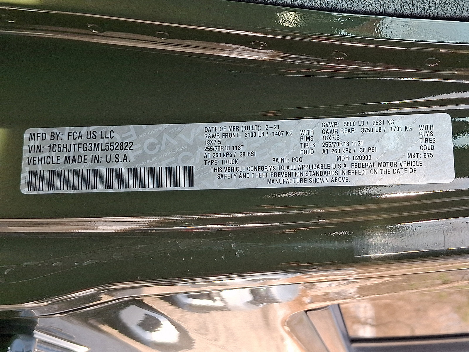 Certified 2021 Jeep Gladiator Overland w/ Popular Equipment Package image 27