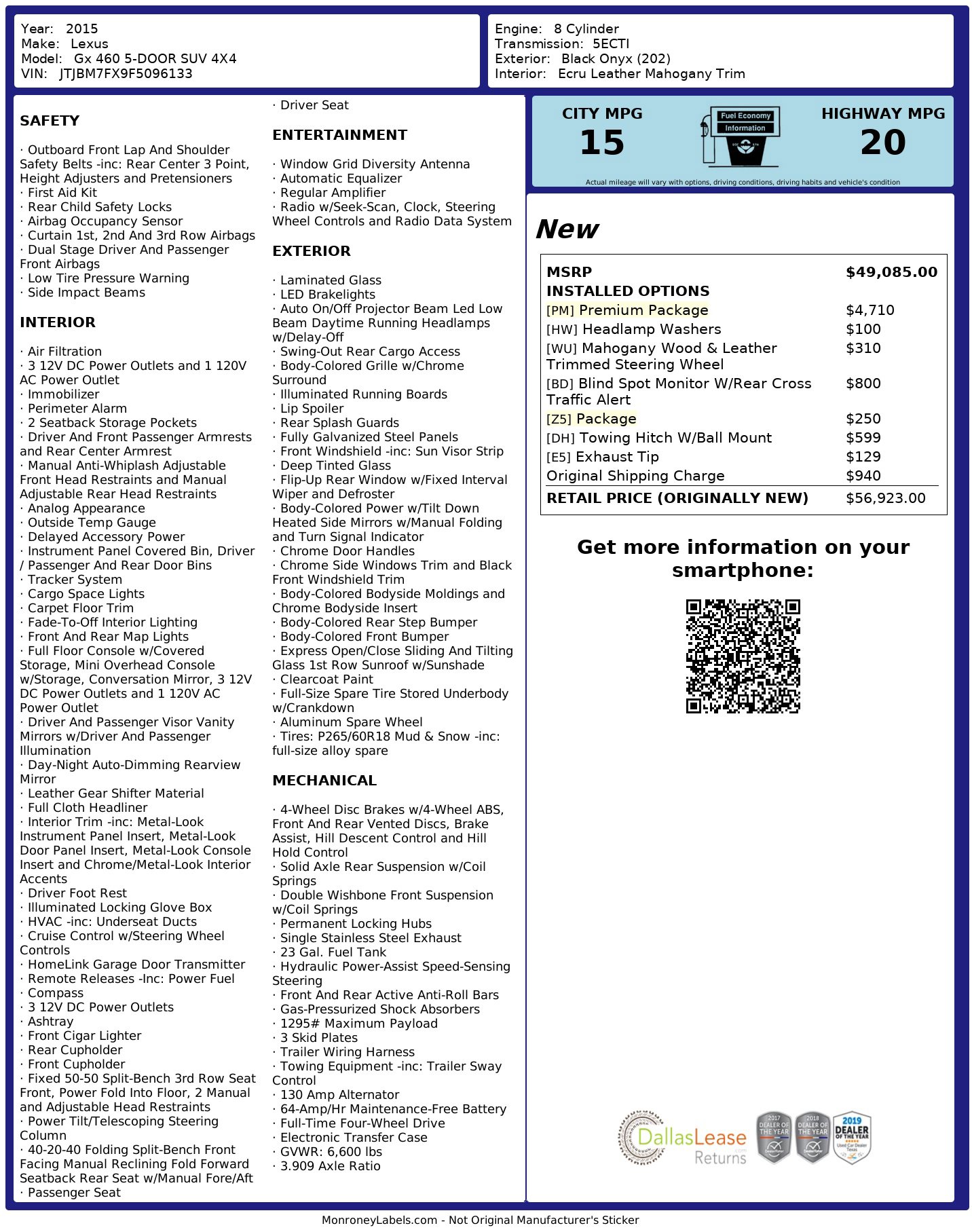 Used 2015 Lexus GX 460 w/ Premium Package image 3