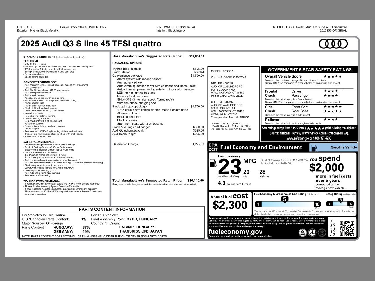 New 2025 Audi Q3 2.0T Premium image 17