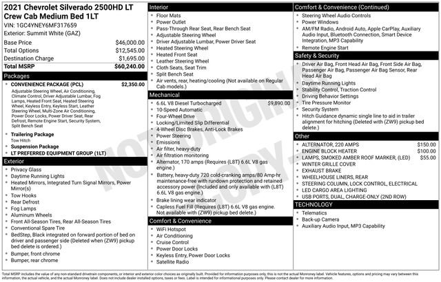 Used 2021 Chevrolet Silverado 2500 LT w/ Convenience Package AWD/4WD image 25