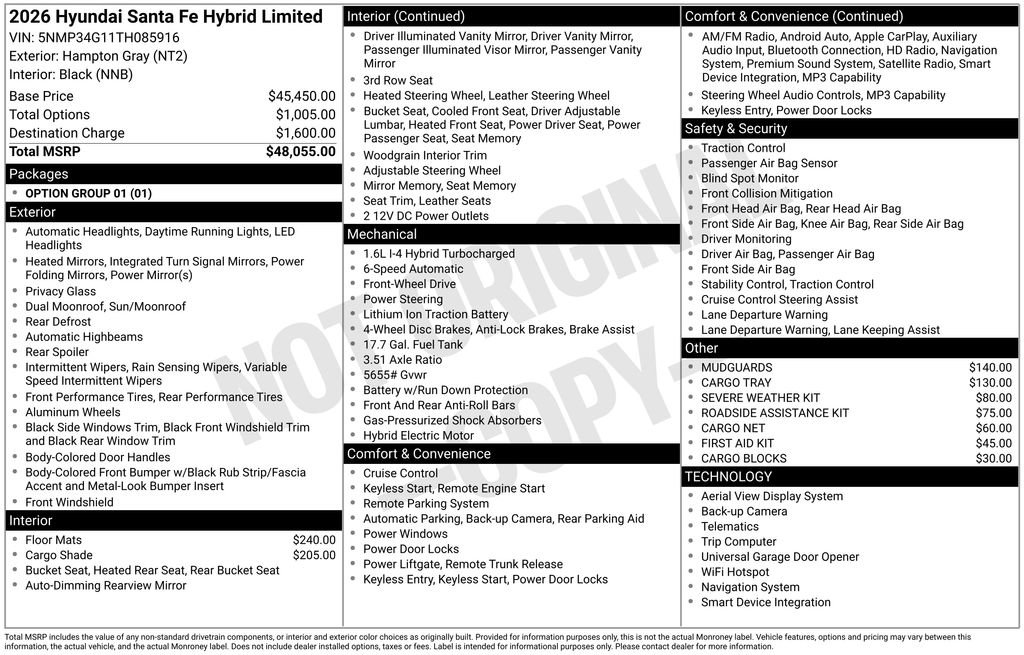 New 2026 Hyundai Santa Fe Limited image 32