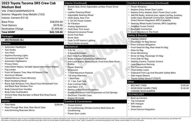 Used 2023 Toyota Tacoma SR5 image 13