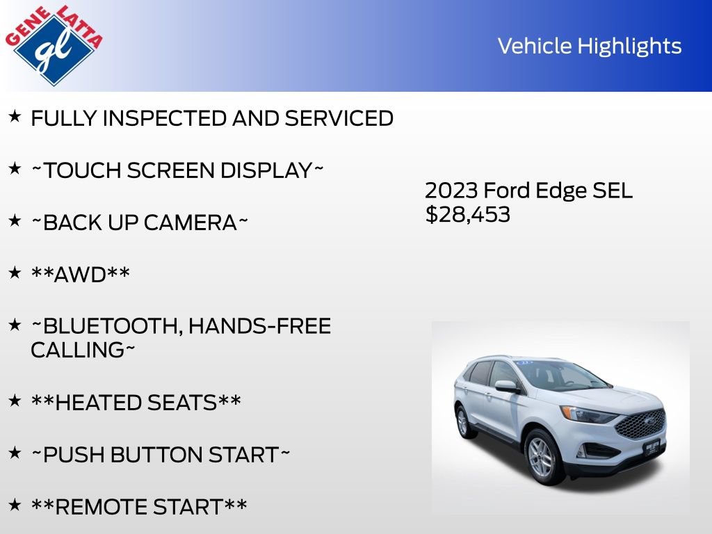 Certified 2023 Ford Edge SEL w/ Convenience Package AWD/4WD image 34
