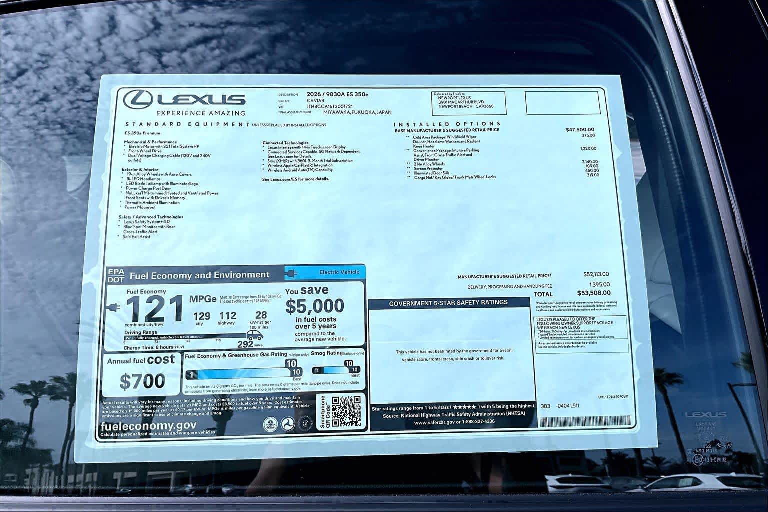 New 2026 Lexus ES 350e FWD image 22