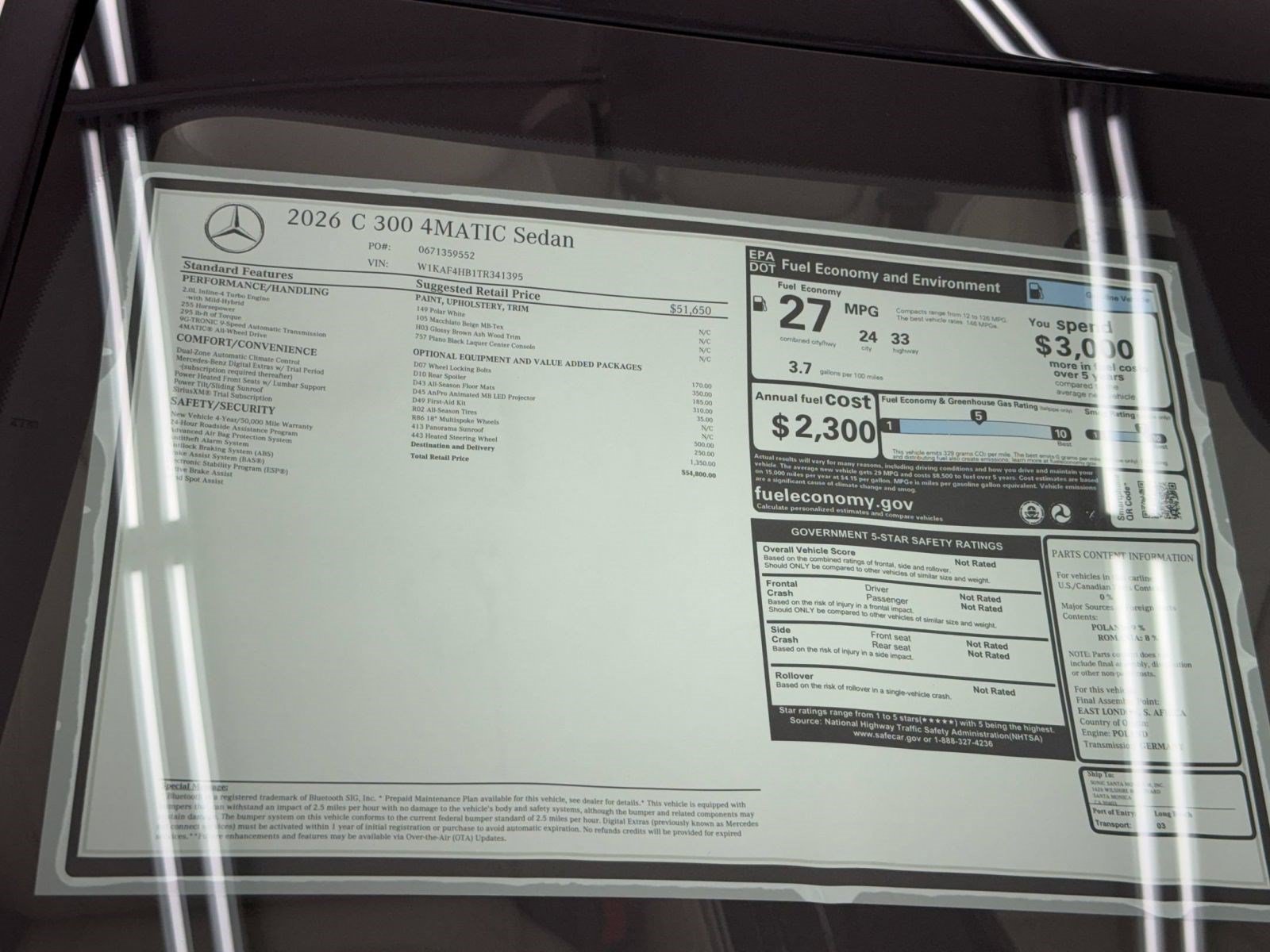 New 2026 Mercedes-Benz C 300 4MATIC Sedan image 33