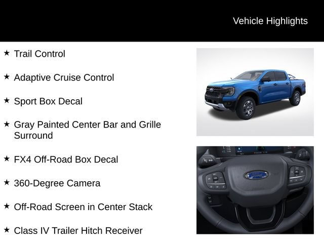New 2026 Ford Ranger XLT w/ Equipment Group 301A High AWD/4WD image 14