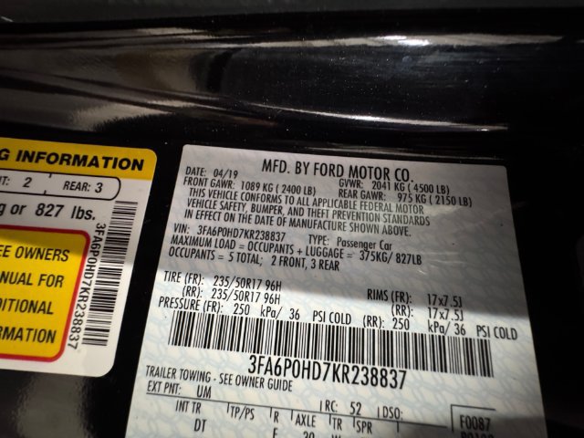 Used 2019 Ford Fusion SE FWD image 27