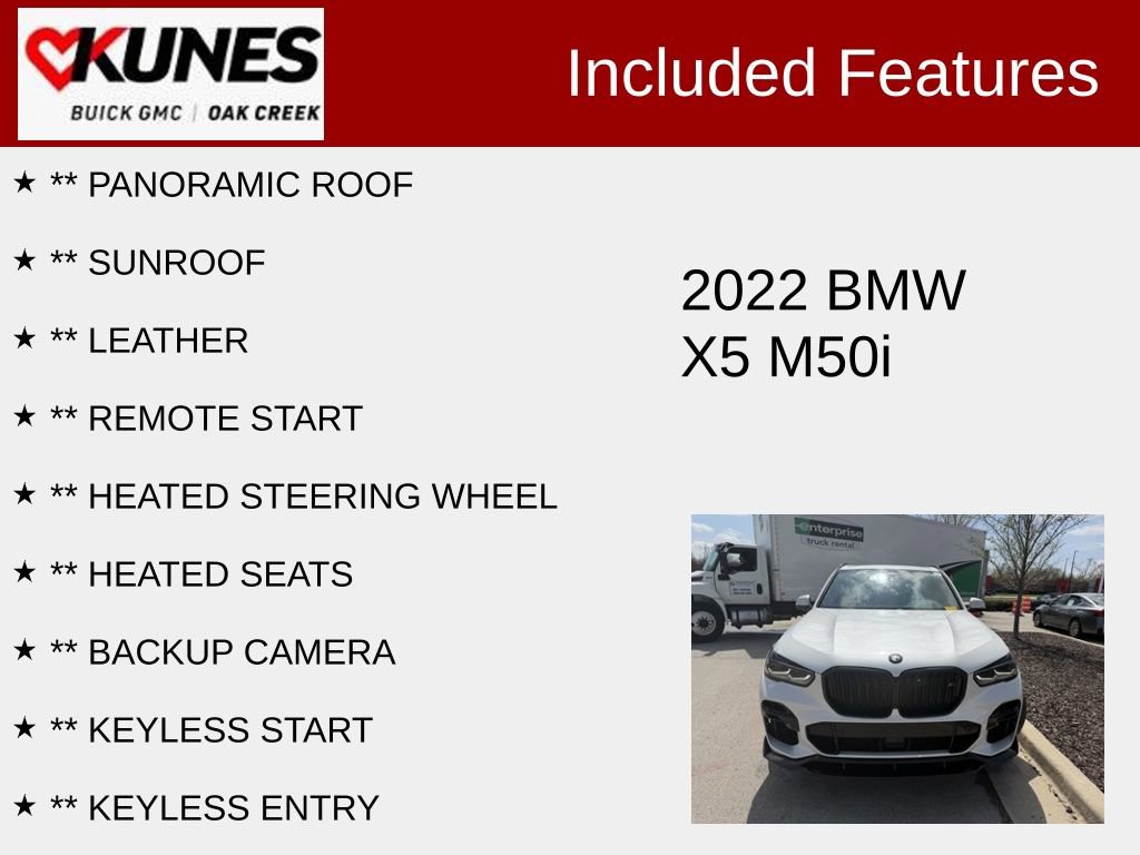 Used 2022 BMW X5 M50i image 2
