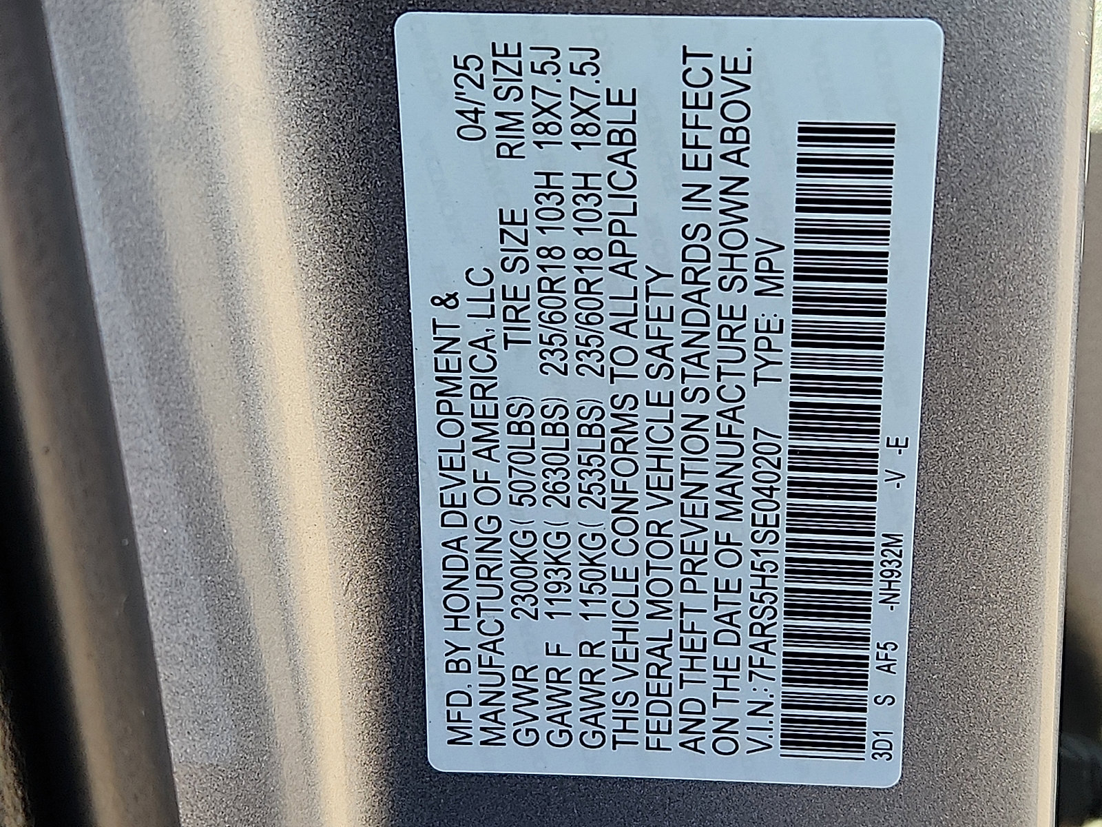 Certified 2025 Honda CR-V Sport image 27