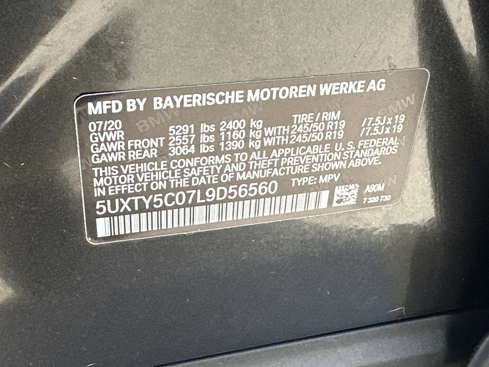 Used 2020 BMW X3 xDrive30i w/ Premium Package image 19